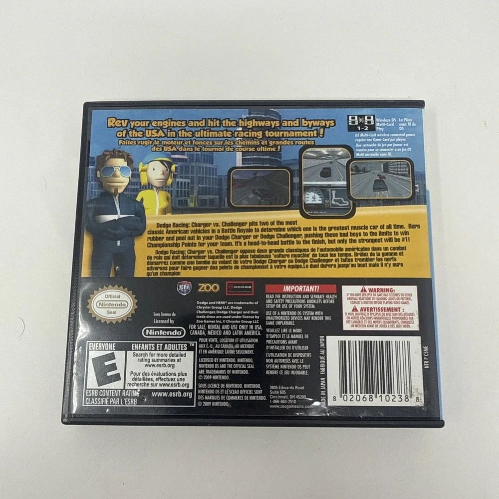 Dodge Racing: Charger vs. Challenger (Nintendo DS, 2009)
